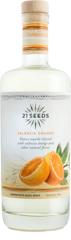 21 SEEDS TEQUILA VALENCIA ORANGE 750ML