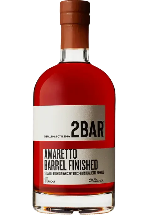 2BAR BOURBON STRAIGHT AMARETTO BARREL FINISHED WASHINGTON 750ML