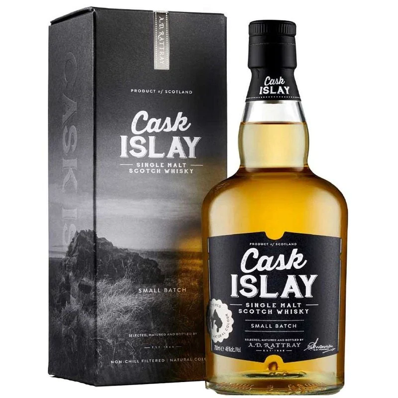 A D RATTRAY CASK ISLAY SCOTCH SINGLE MALT SMALL BATCH NO 2 700ML