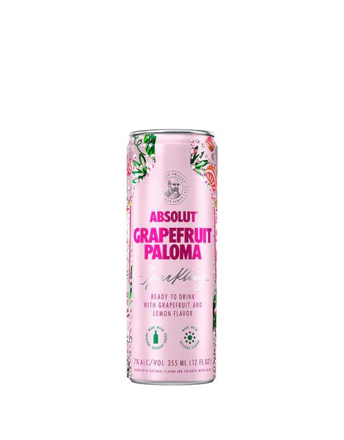 ABSOLUT GRAPEFRUIT PALOMA SPARKLING 4X12OZ CAN