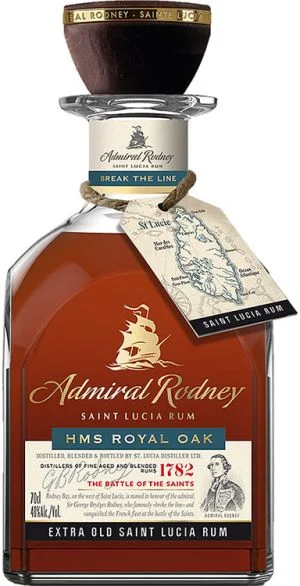 ADMIRAL RODNEY RUM HMS ROYAL OAK SAINT LUCIA 750ML