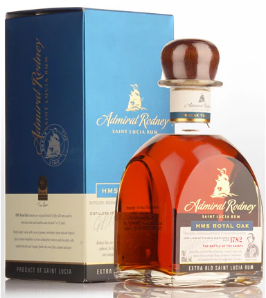 ADMIRAL RODNEY RUM HMS ROYAL OAK SAINT LUCIA 750ML - Image 2
