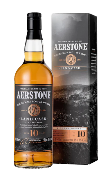 AERSTONE LAND CASK SCOTCH SINGLE MALT RICH AND SMOKY 10YR 750ML - Image 2