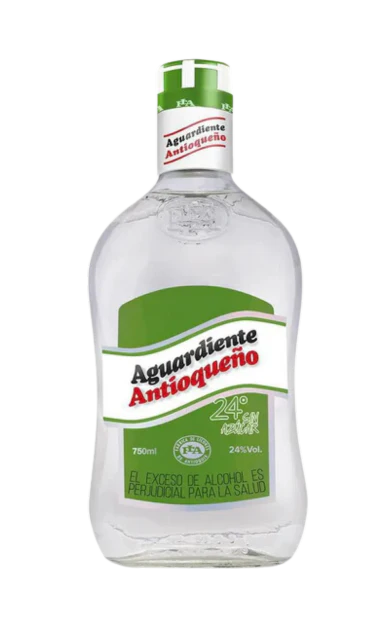 AGUARDIENTE ANTIOQUENO SPIRIT SIN AZUCAR GREEN CAP COLOMBIA 1.75LI