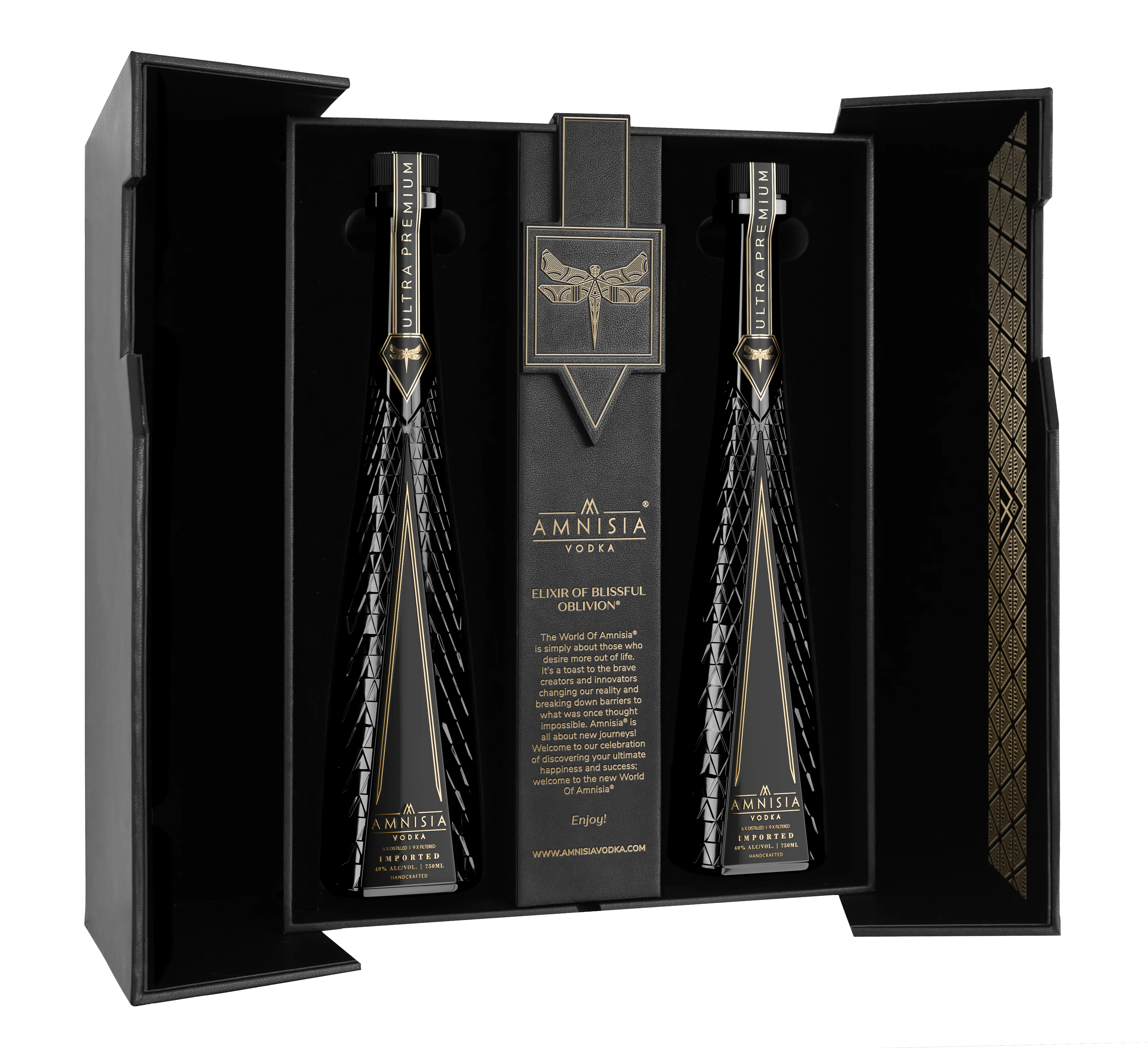 AMNISIA VODKA GIFT SET HANDCRAFTED POLAND 750ML - Image 3