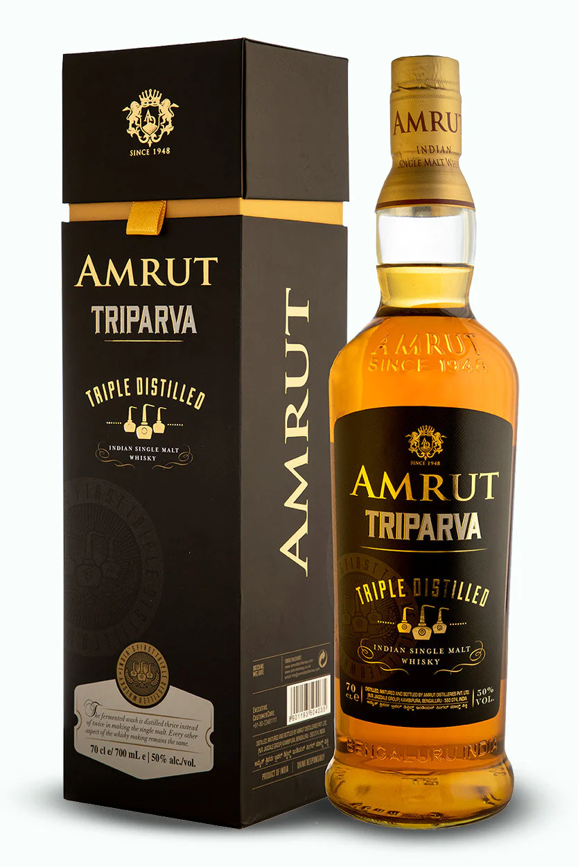 AMRUT TRIPARVA WHISKEY SINGLE MALT INDIA 750ML