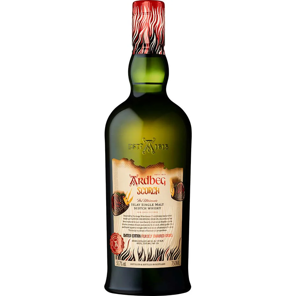 ARDBEG SCORCH SCOTCH SINGLE MALT LIMITED FIERCELY CHARRED CASKS 103.4PF 750ML
