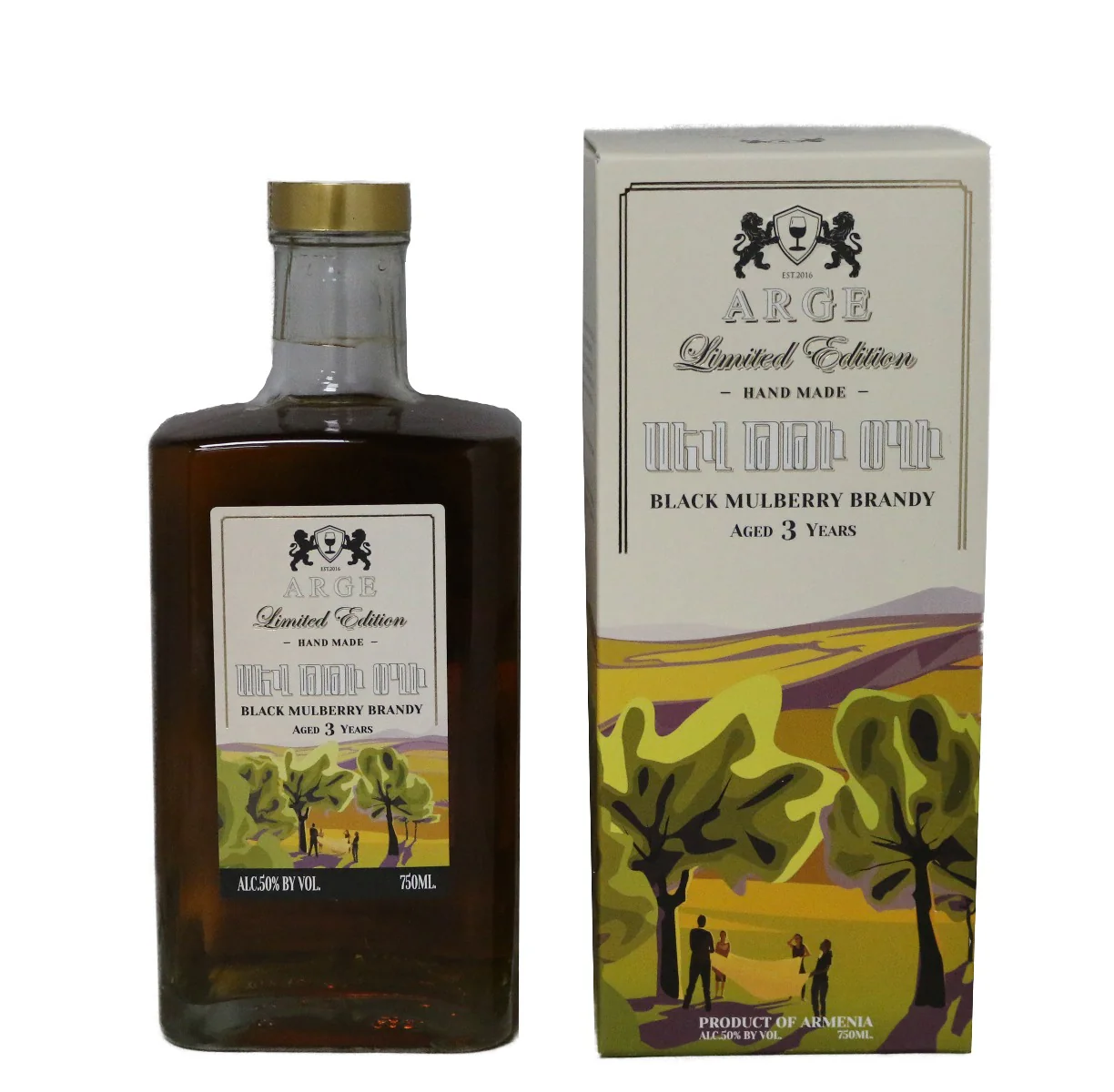 ARGE BRANDY BLACK MULBERRY ARMENIA 3YR 750ML