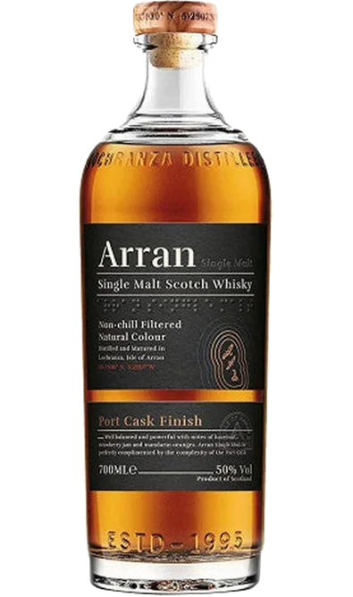 ARRAN MALT SCOTCH SINGLE MALT PORT CASK FINISHED 100PF 700ML