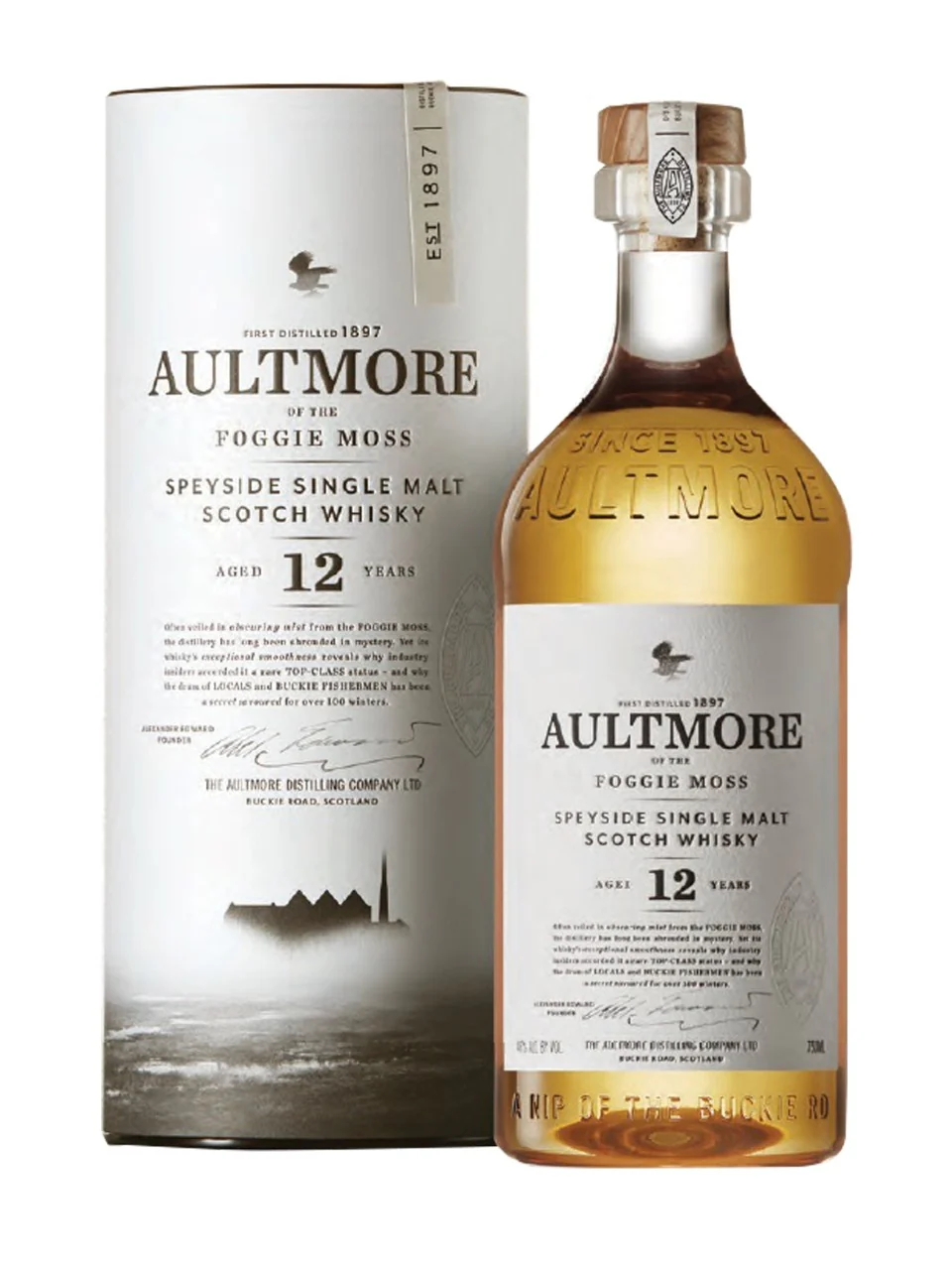 AULTMORE FOGGIE MOSS SCOTCH SINGLE MALT SPEYSIDE 92PF 12YR 750ML
