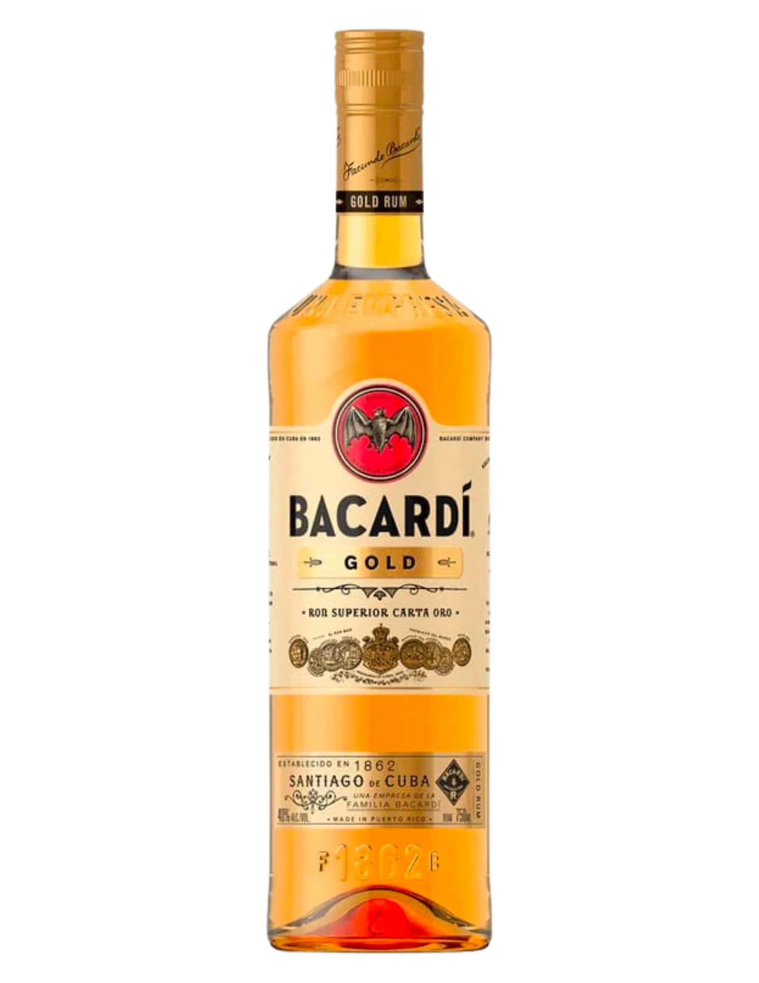 BACARDI RUM GOLD 750ML