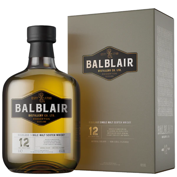BALBLAIR SCOTCH SINGLE MALT AMERICAN OAK 12YR 750ML - Image 2