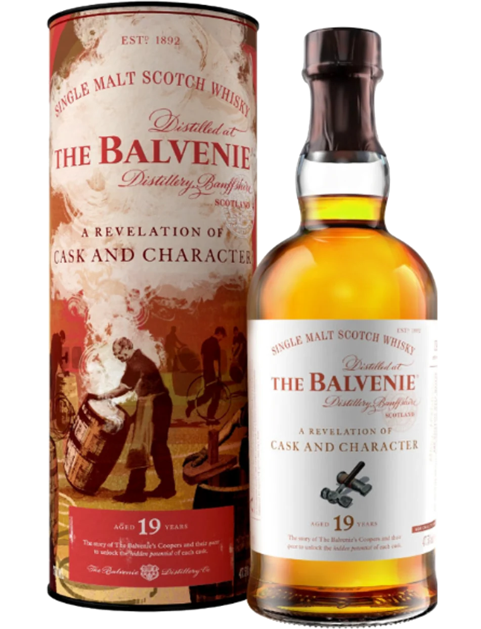 BALVENIE SCOTCH SINGLE MALT LIMITED STORIES RANGE REVELATION OF CASK AND CHARACTER 19YR 750ML