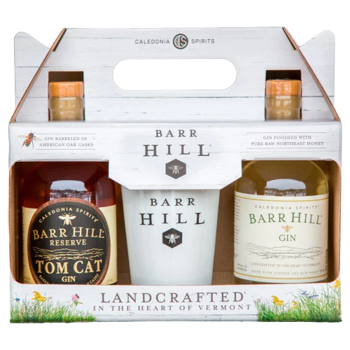 BARR HILL GIN GFT PK ( TOM CAT & REGULAR & RAW HONEY) 2X375ML