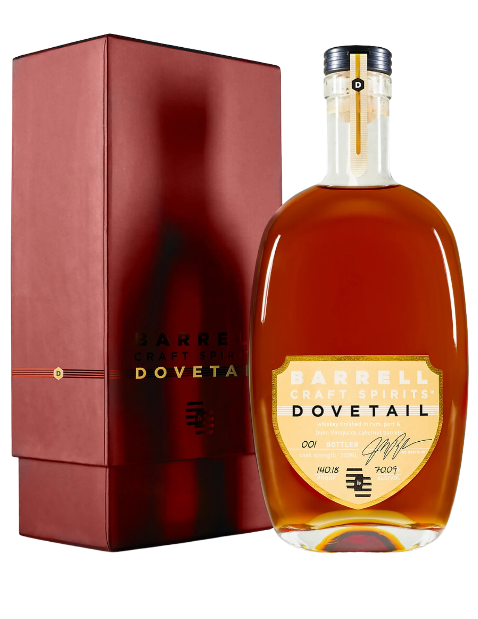 BARRELL CRAFT DOVETAIL WHISKEY GOLD LABEL CASK STRENGTH KENTUCKY 750ML