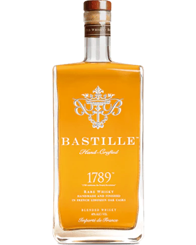 BASTILLE WHISKEY BLENDED RARE HANDMADE FRENCH LIMOUSIN OAK CASKS FRENCH 750ML