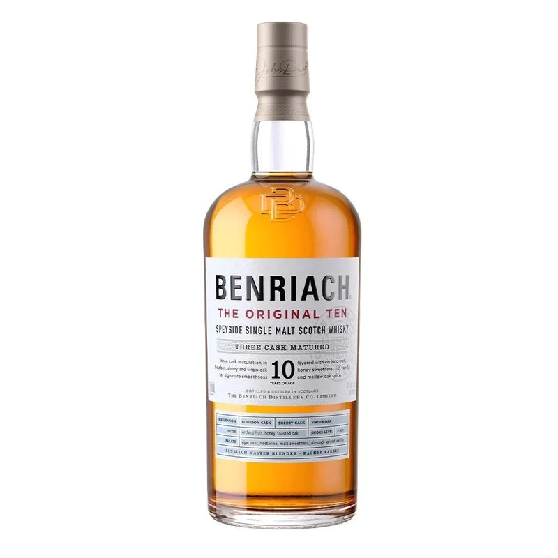 BENRIACH SCOTCH SINGLE MALT THREE CASK MATURED SPEYSIDE 10YR 750ML