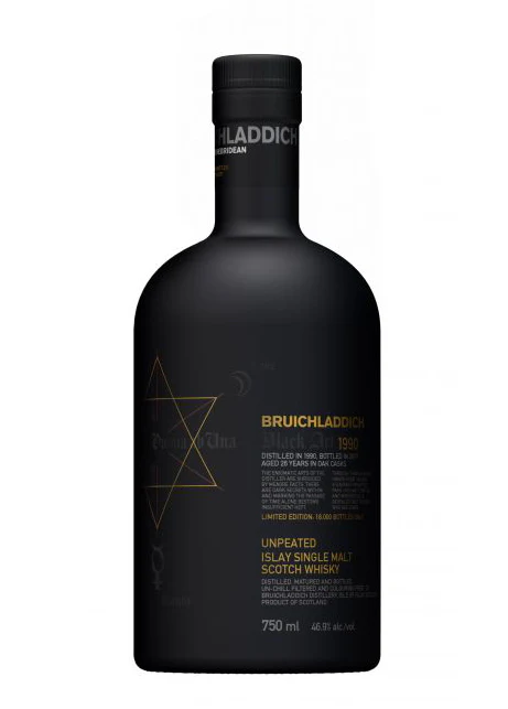 BRUICHLADDICH SCOTCH SINGLE MALT BLACK ART UNPEATED 09.1 EDITION ISLAY 29YR 750ML