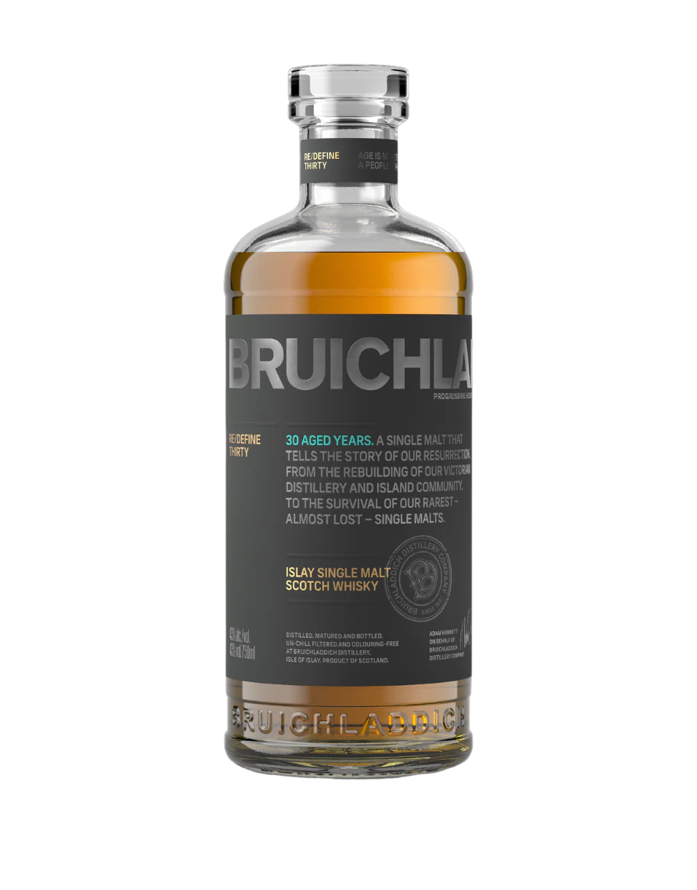 BRUICHLADDICH SCOTCH SINGLE MALT RE/DEFINE ISLAY 30YR 750ML