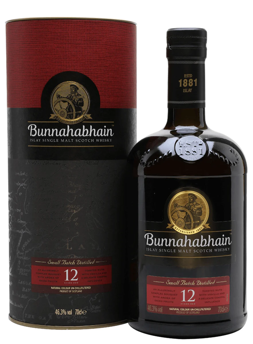 BUNNAHABHAIN SCOTCH SINGLE MALT ISLAY 12YR 750ML