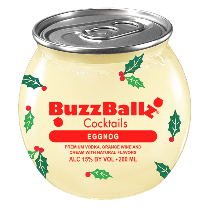 BUZZBALLZ COCKTAILS MIXED DRINKS EGGNOG 200ML
