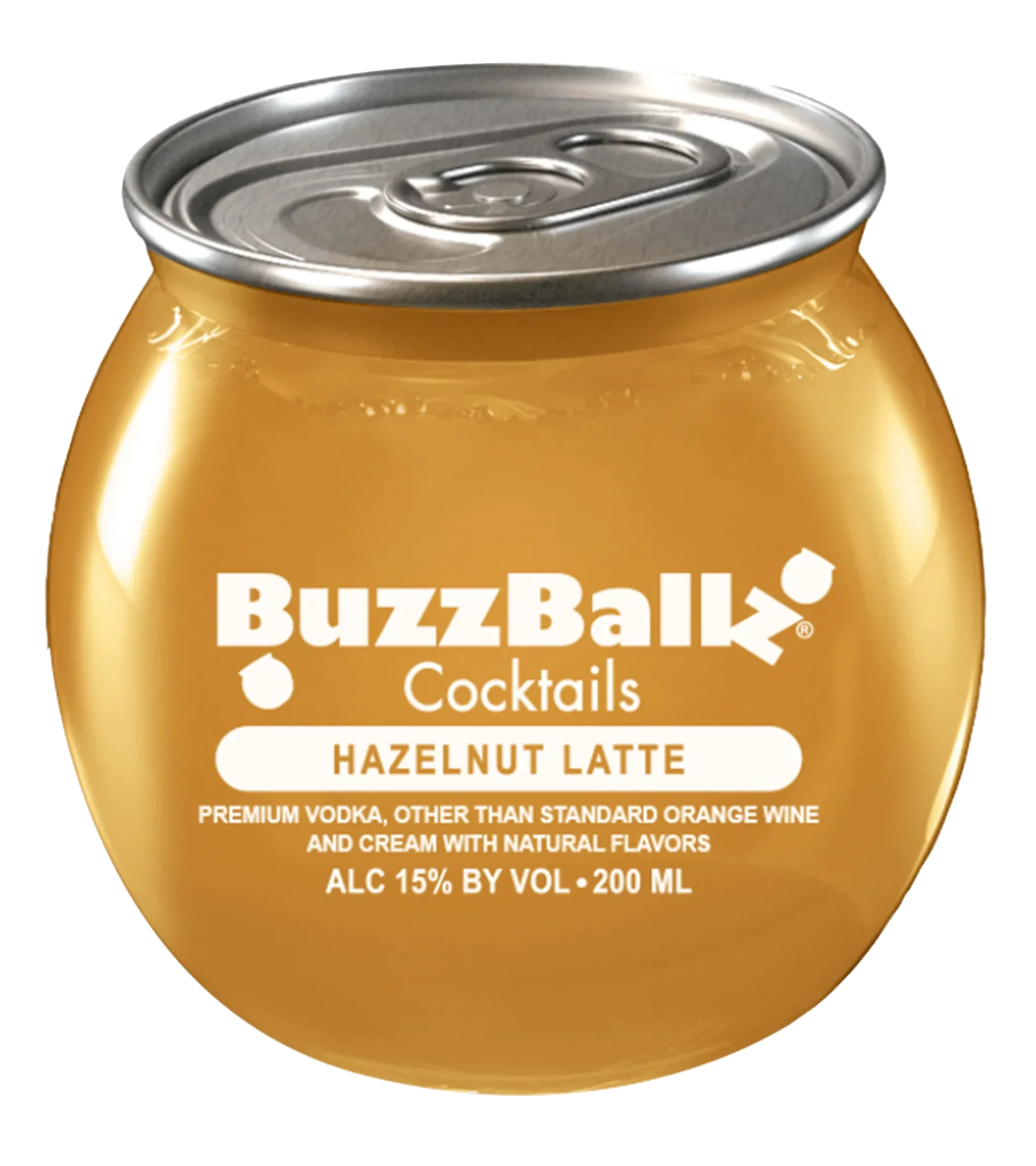 BUZZBALLZ COCKTAILS MIXED DRINKS HAZELNUT LATTE 200ML