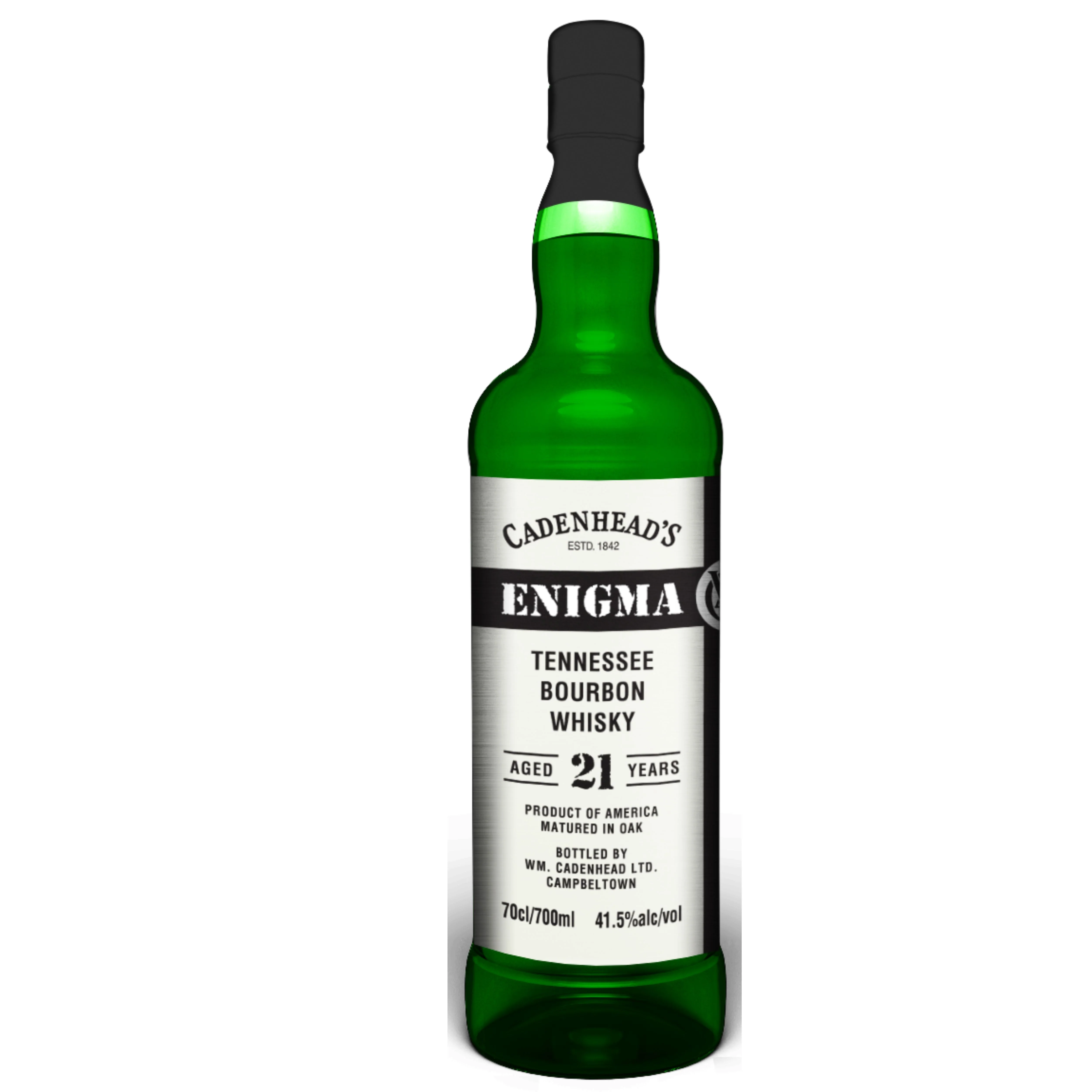 CADENHEADS BOURBON LIMITED ENIGMA EDITION MATURED IN OAK TENNESSEE 21YR 700ML
