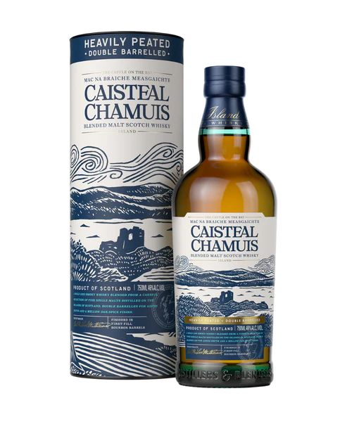 CAISTEAL CHAMUIS SCOTCH BLENDED HEAVILY PEATED 750ML