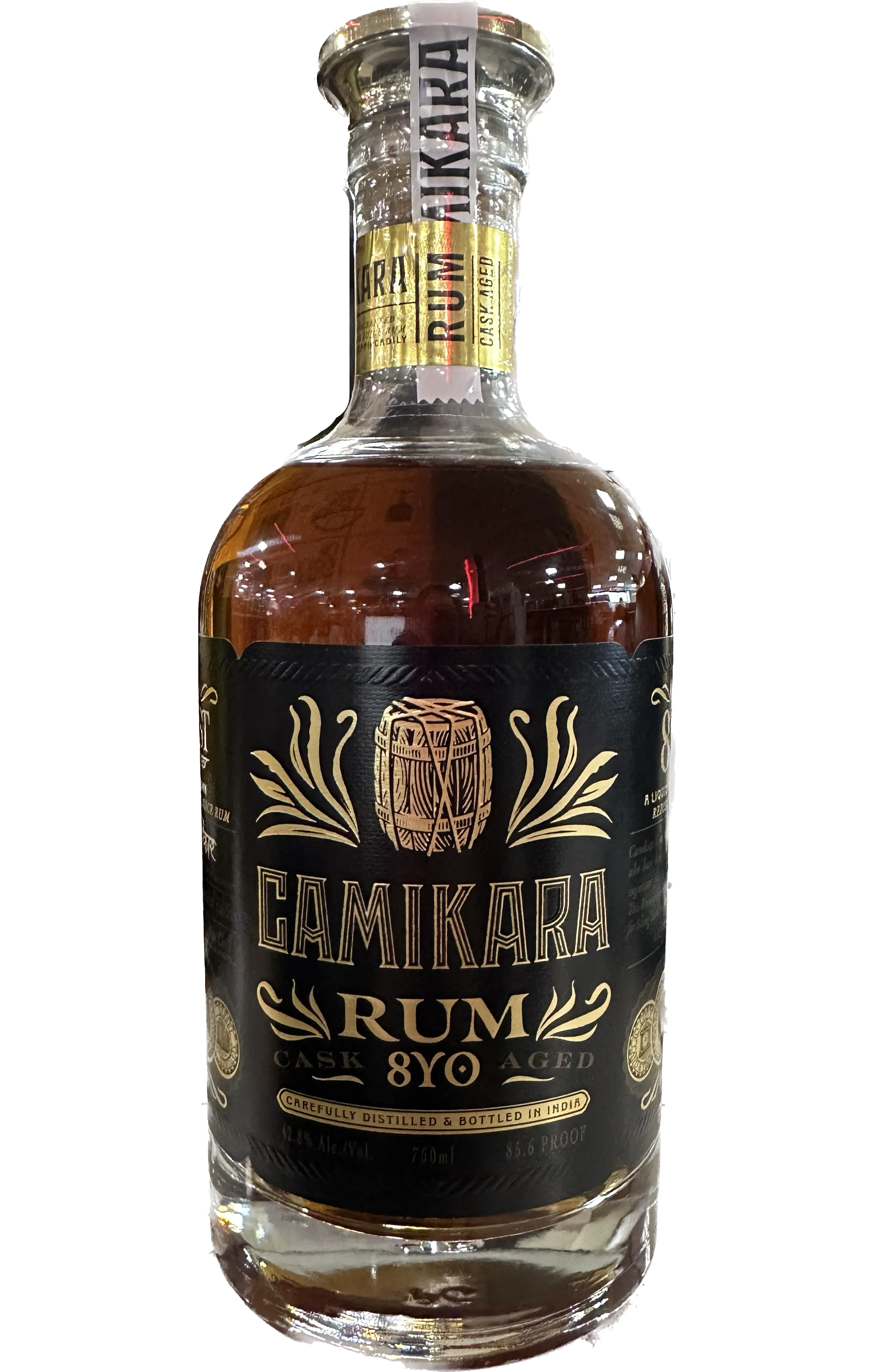CAMIKARA RUM CASK AGED INDIA 8YR 750ML