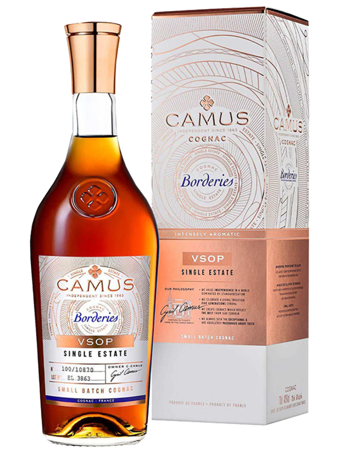 CAMUS COGNAC VSOP BORDERIES SINGLE ESTATE FRANCE 700ML