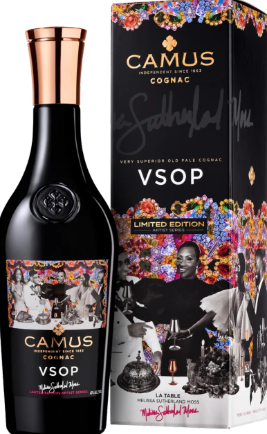 CAMUS COGNAC VSOP MELISSA SUTHERLAND MOSS ARTIST SERIES LIMITED EDITION FRANCE 700ML