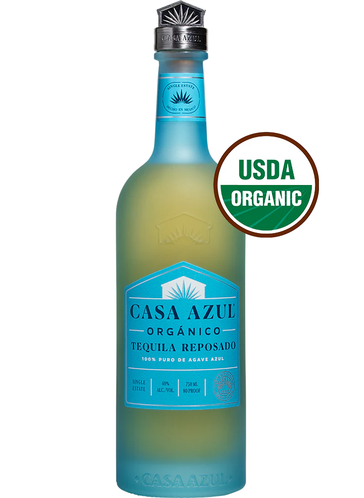 CASA AZUL TEQUILA REPOSADO ORGANICO 750ML