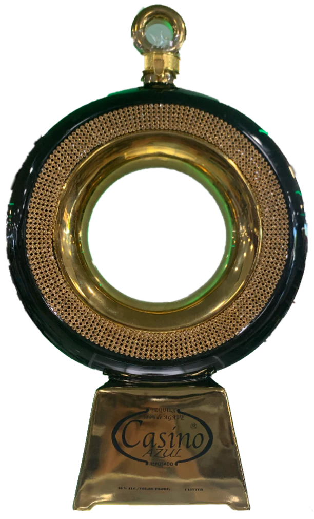 CASINO AZUL TEQUILA REPOSADO ROUND BOTTLE 1LI