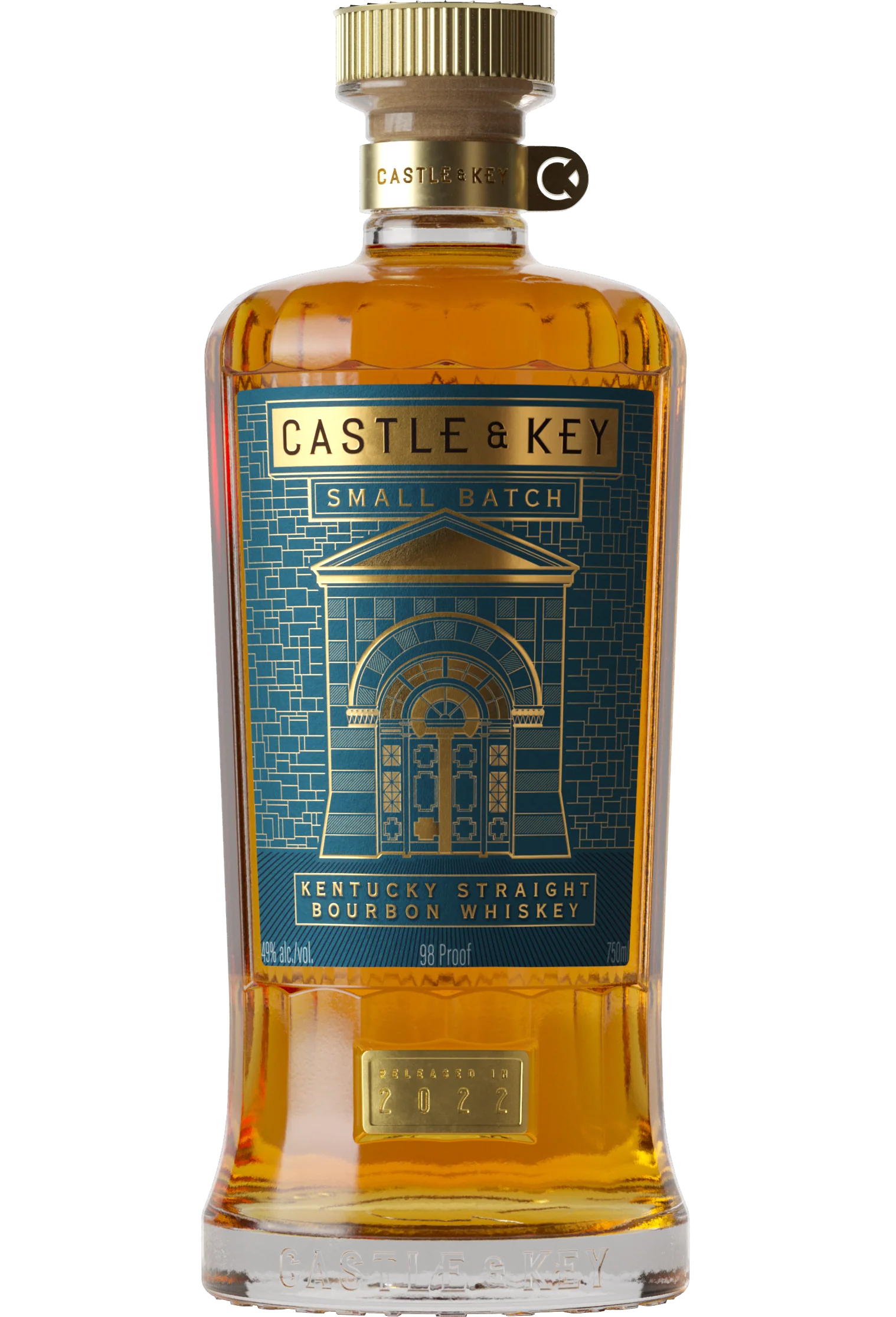 CASTLE & KEY BOURBON STRAIGHT SMALL BATCH KENTUCKY 750ML