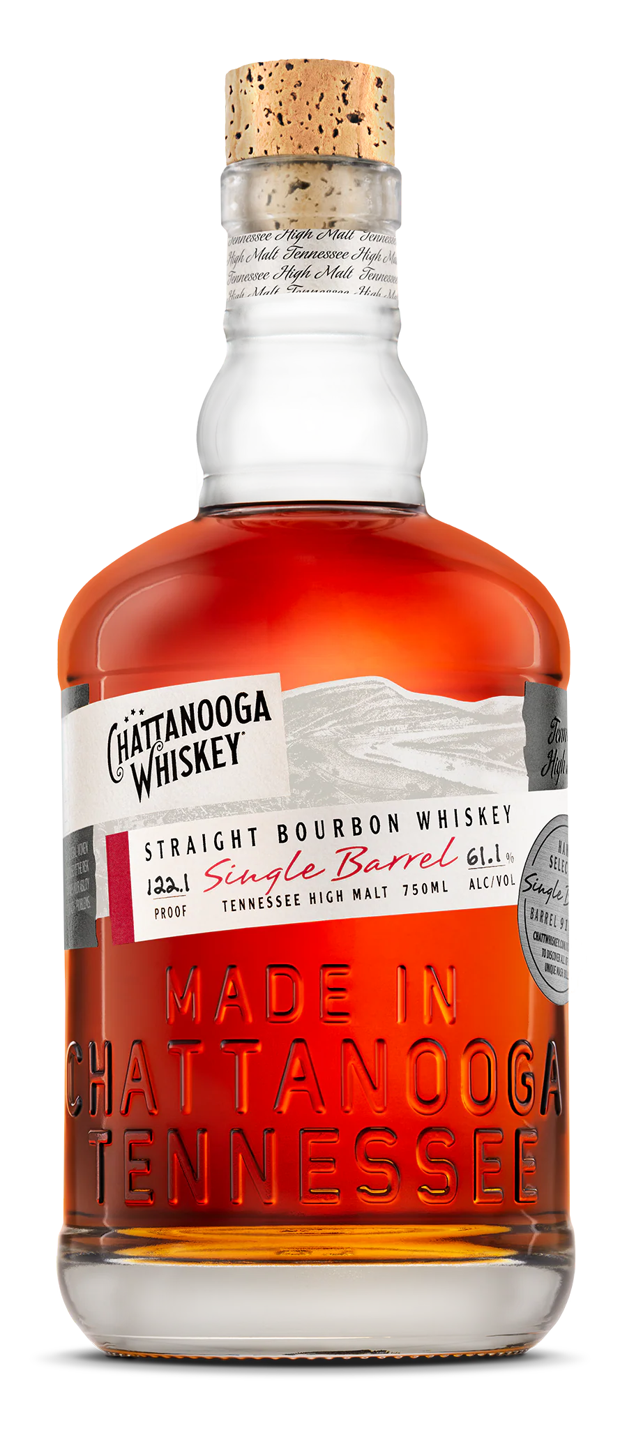 CHATTANOOGA BOURBON STRAIGHT HIGH MALT VINTAGE RELEASE BOTTLED IN BOND TENNESSEE 750ML