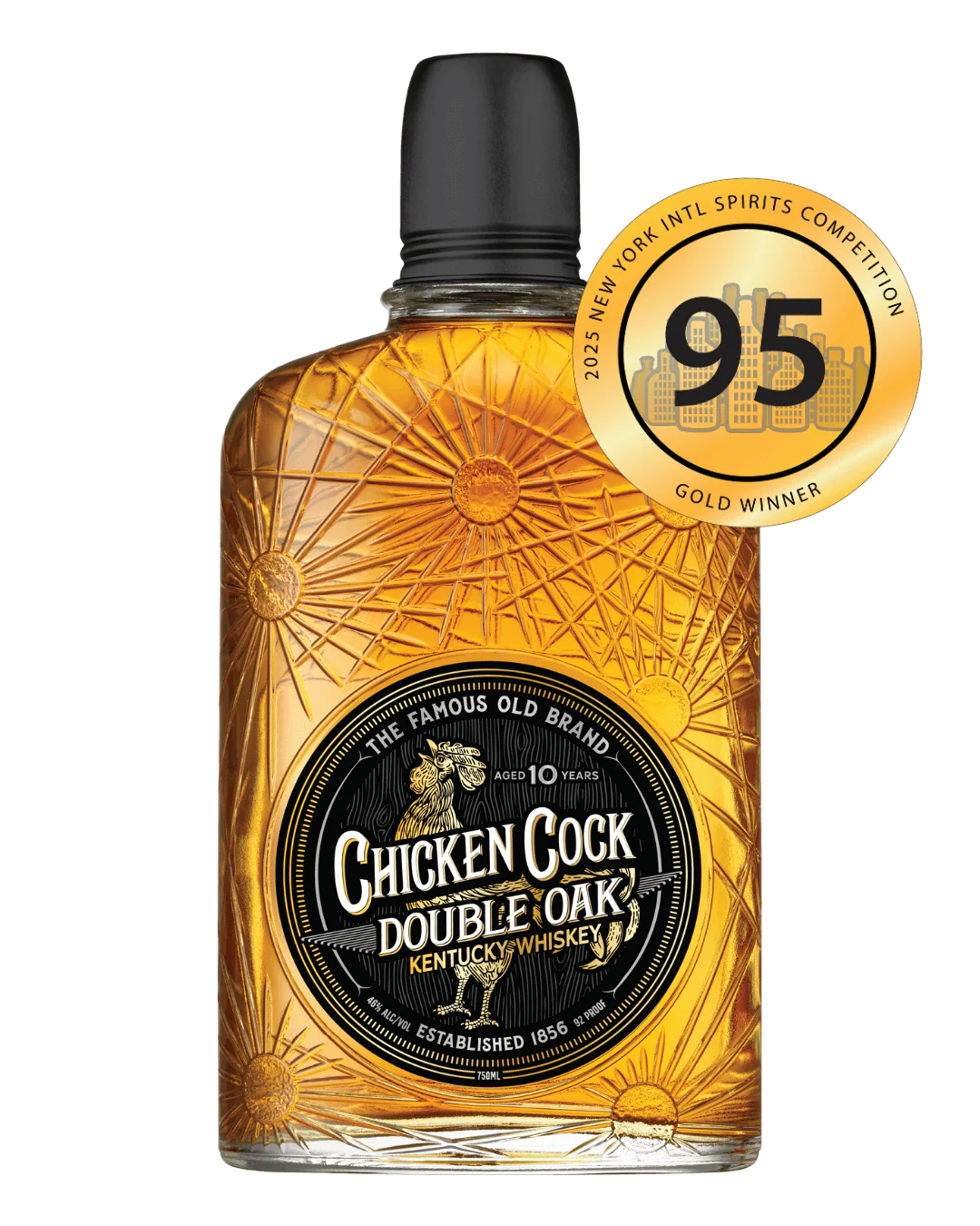 CHICKEN COCK WHISKEY DOUBLE OAK KENTUCKY 750ML