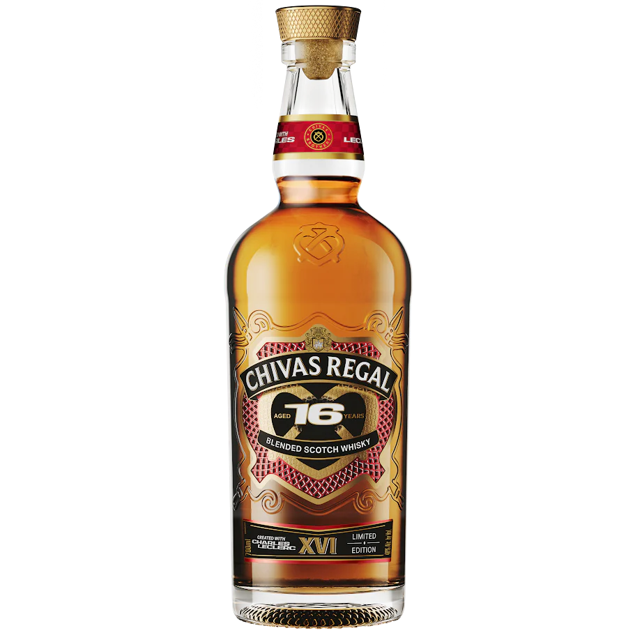 CHIVAS REGAL SCOTCH BLENDED LIMITED CHARLES LECLERC EDITION 16YR 750ML