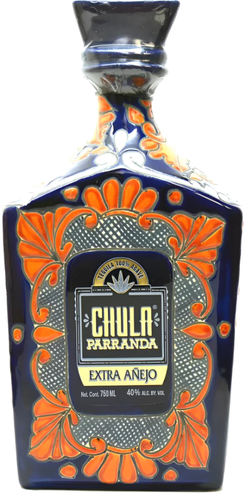 CHULA PARRANDA TEQUILA EXTRA ANEJO PAINTED BOTTLE 750ML