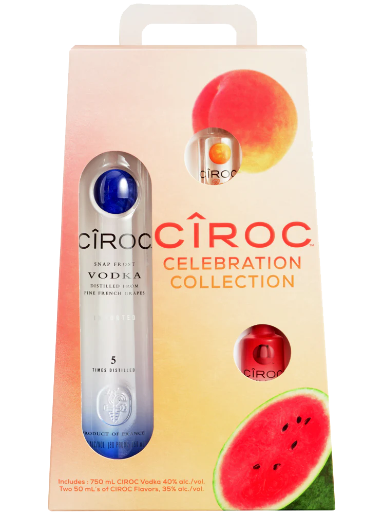 CIROC VODKA GIFT PACK W/ 1 GLASS 750ML