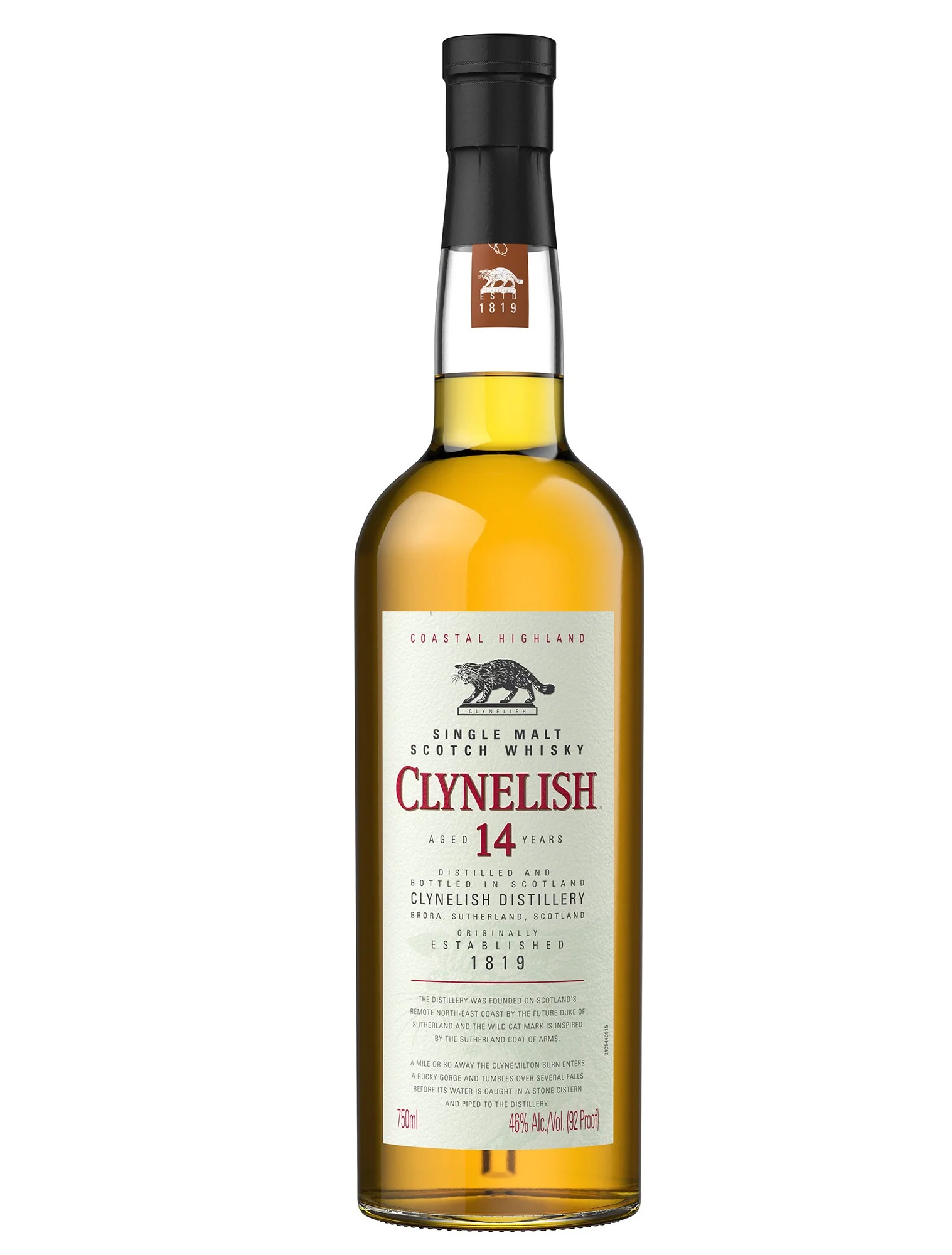 CLYNELISH SCOTCH SINGLE MALT COASTAL HIGHLAND 92PF 14YR 750ML