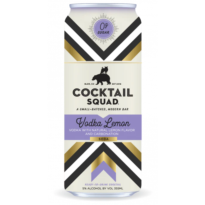 COCKTAIL SQUAD VODKA LEMON RTD 4X355ML