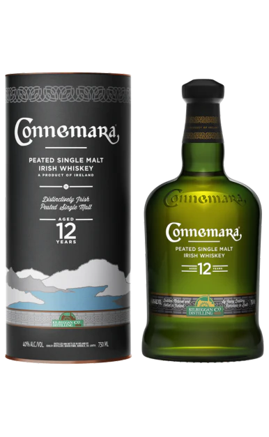 CONNEMARA WHISKEY SINGLE MALT PEATED IRISH 12YR 750ML