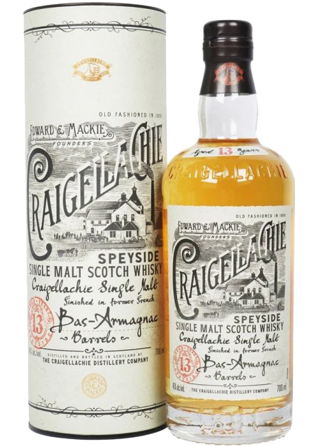 CRAIGELLACHIE SCOTCH SINGLE MALT IN BAS ARMAGNAC BARREL SPEYSIDE 13YR 750ML
