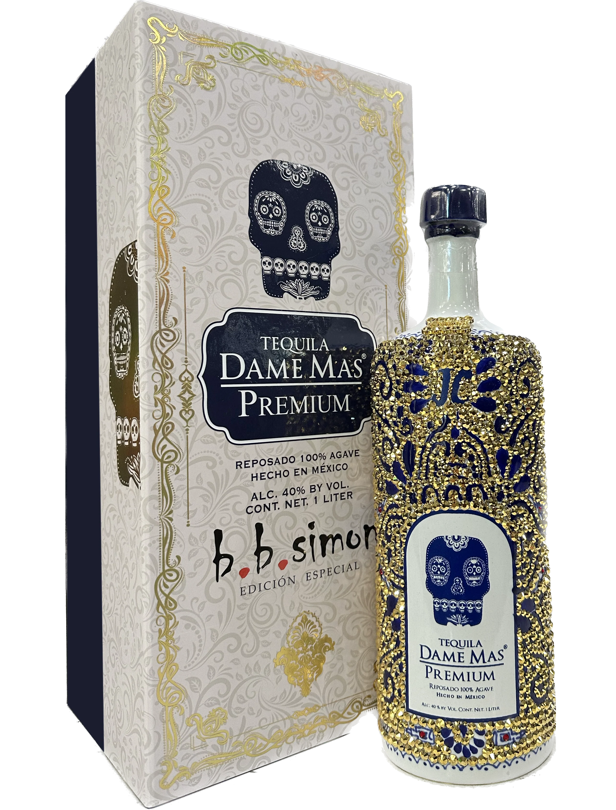 DAME MAS TEQUILA PREMIUM REPOSADO B B SIMON EDICION ESPECIAL 1 LI
