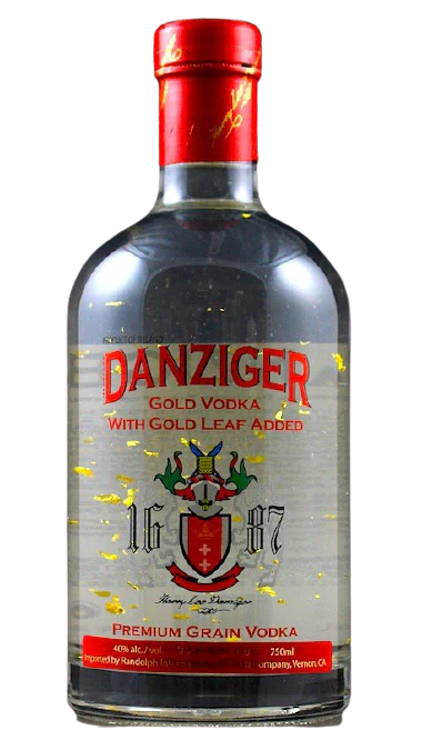 DANZIGER GOLD VODKA W/ GOLD LEAF ADDED IRLAND 750ML