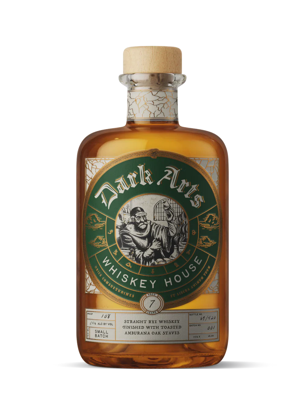 DARK ARTS WHISKEY RYE STRAIGHT CASK FINISHED IN MAPLE SYRUP TOASTED AMBURANA OAK KENTUCKY 7YR 750ML