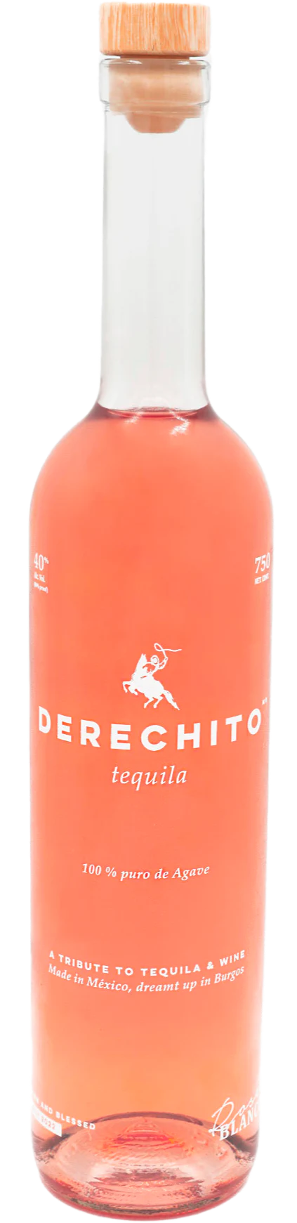 DERECHITO TEQUILA BLANCO ROSE LIMITED COLLECTION 750ML
