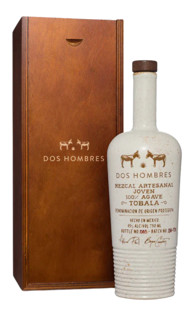 DOS HOMBRES MEZCAL JOVEN ARTESANAL TOBALA JOVEN 750ML
