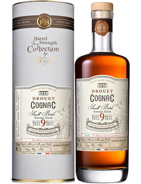 DROUET COGNAC SMALL BATCH SINGLE ESTATE VINEYARD THE BARREL STRENGTH COLLECTION 750ML