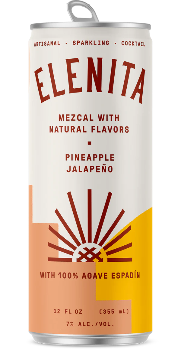 ELENITA COCKTAIL MEZCAL PINEAPPLE JALAPENO 6X12OZ CANS